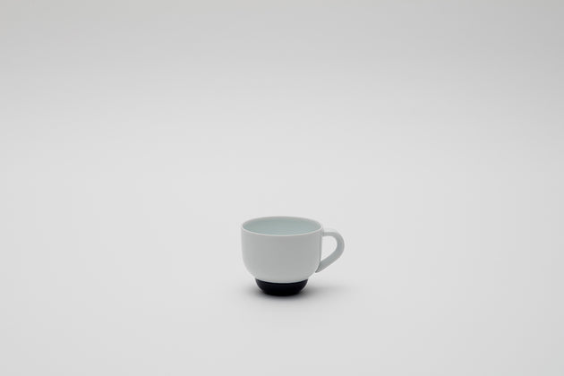Tea cup / White/Dark Blue