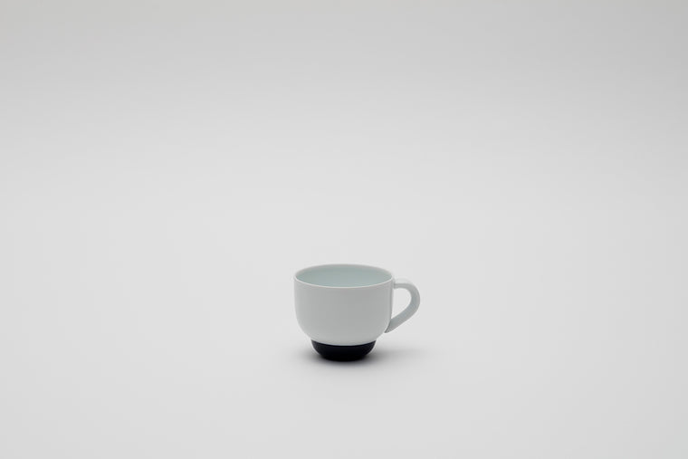 Tea cup / White/Dark Blue