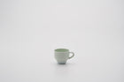 Coffee Cup with Handle / Celadon/White
