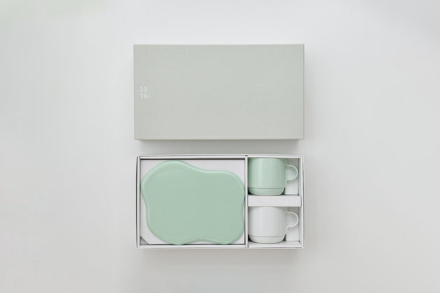 GS Mug and Tray set [ Double ]