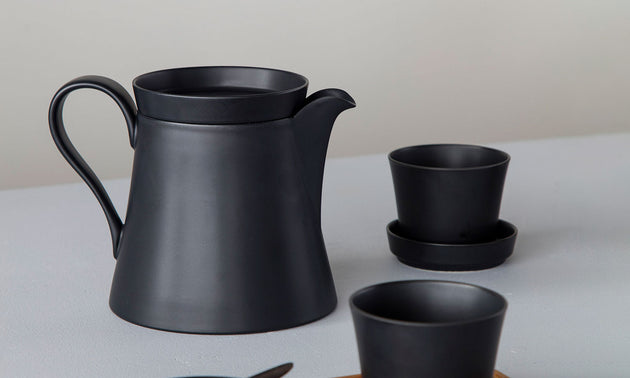 Tea Cup L / Black Matt