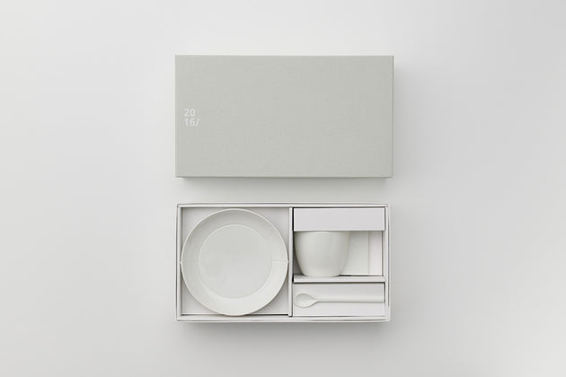 CM Coffee Cup / Plate / Spoon set [ White ]