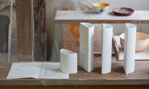Vase L / White