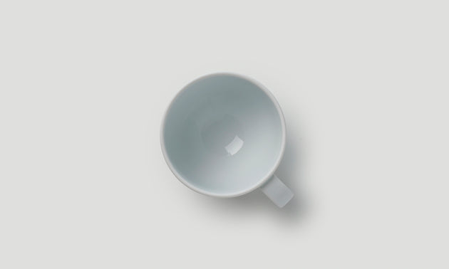 Tea cup / White/Dark Blue