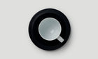 Tea cup / White/Dark Blue