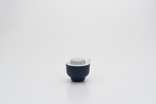 Sugar Pot / White/Blue Black