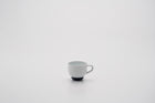 Coffee Cup with Handle / White/Dark Blue